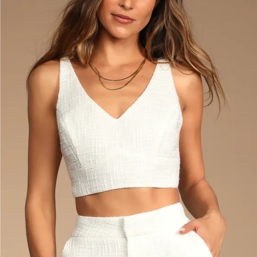 Tweed Crop Top
